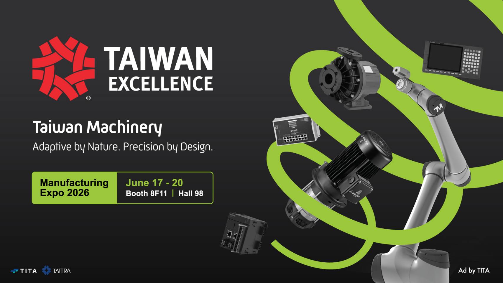 Taiwan Excellence พลิกโฉมอุตสาหกรรมไทย สู่มิติใหม่แห่งเครื่องจักรอัจฉริยะ แม่นยำ ปรับตัวไว และตอบโจทย์การผลิตยุคใหม่สู่อนาคต